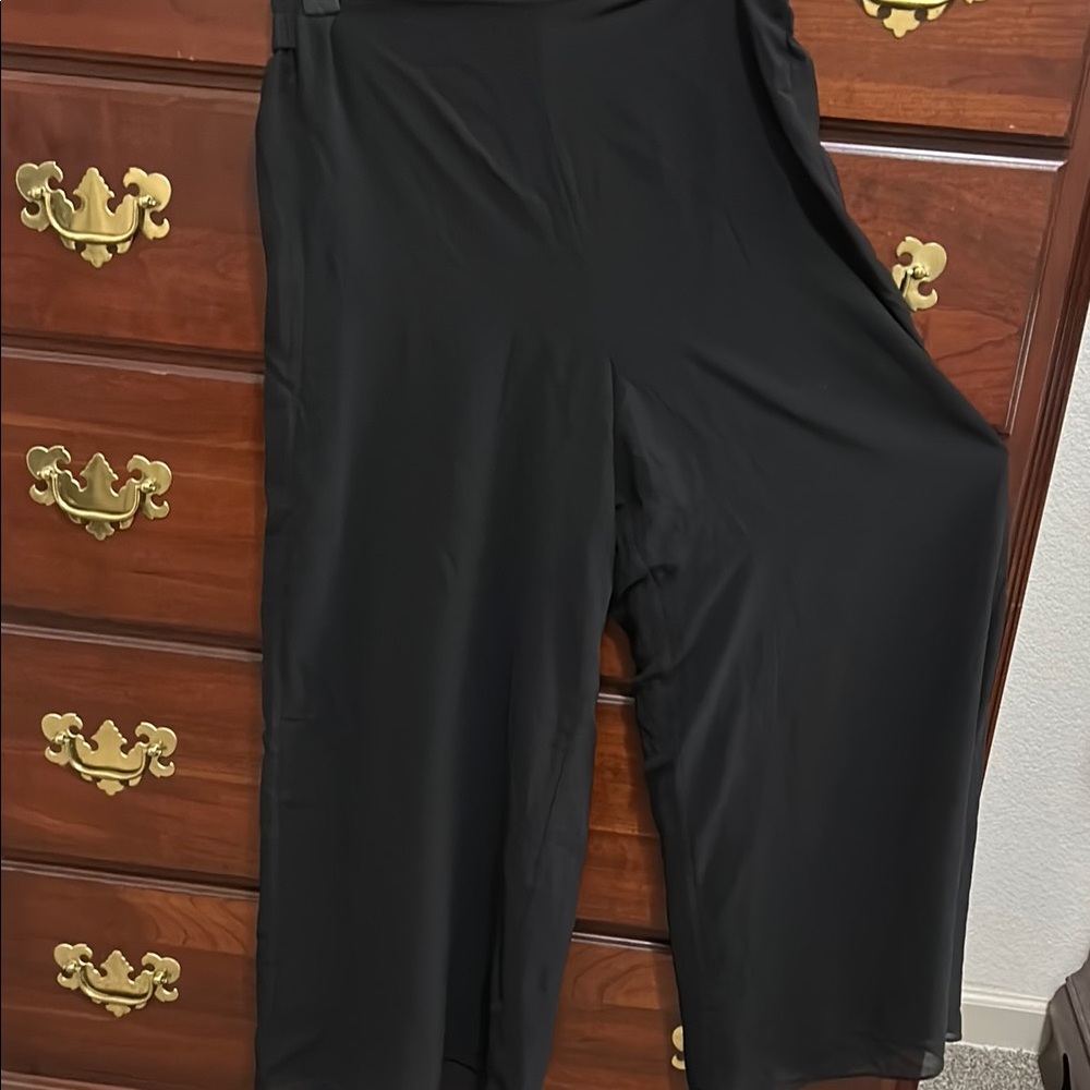 Black Wide-Leg Pants